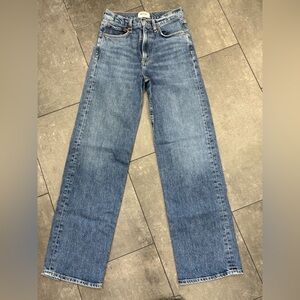 Agolde Harper 25 Straight Leg Medium Wash Denim Jeans